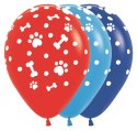 Balony lateksowe Sempertex Łapki, Psi Patrol, 30cm, 25szt. Sempertex