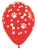 Balony lateksowe Sempertex Łapki, Psi Patrol, 30cm, 25szt. Sempertex