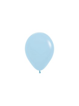 Balony lateksowe Sempertex Pastel Matte Blue 12cm, 50szt. Sempertex