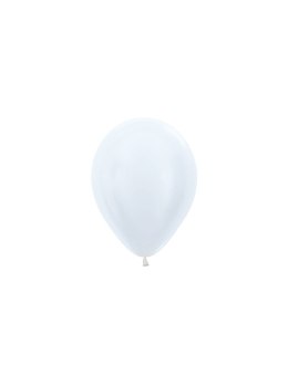 Balony lateksowe Sempertex Pearl White 12cm, 50szt. Sempertex