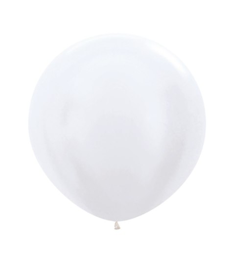 Balony lateksowe Sempertex, Pearl White, 60cm, 10 szt. Sempertex Balony lateksowe Sempertex, Pearl White, 60cm, 10 szt. Sempertex