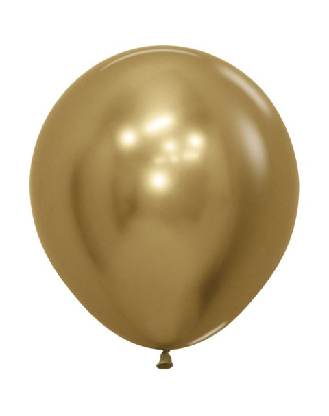 Balony lateksowe Sempertex, Reflex Gold, 45cm, 1szt. Sempertex Balony lateksowe Sempertex, Reflex Gold, 45cm, 1szt. Sempertex