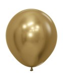 Balony lateksowe Sempertex, Reflex Gold, 60cm, 1szt. Sempertex