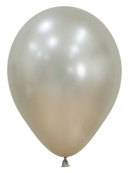 Balony lateksowe Sempertex Silk Cream Pearl kremowy chorme 30cm, 50szt. Sempertex