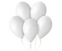 Balony lateksowe pastelowe, Gemar Białe White, 33cm, 50szt. Gemar