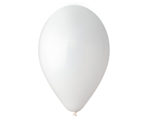 Balony lateksowe pastelowe, Gemar Białe White, 33cm, 50szt. Gemar Balony lateksowe pastelowe, Gemar Białe White, 33cm, 50szt. Gemar