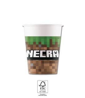Kubeczki papierowe Minecraft 200 ml, 8 szt. Procos Kubeczki papierowe Minecraft 200 ml, 8 szt. Procos