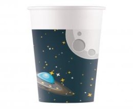Kubeczki papierowe, astronauta, Kosmos, 200ml, 8 szt. Procos
