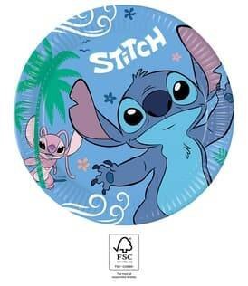 Papierowe talerzyki Stitch, 23cm, 8szt Procos Papierowe talerzyki Stitch, 23cm, 8szt Procos