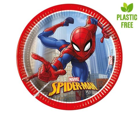 Talerzyki Spiderman - Crime Fighter 20 cm, 8 szt. Procos