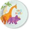 Talerzyki papierowe, Wielokolorowe, DINO PARTY, 20 cm, 8 szt. Procos Talerzyki papierowe, Wielokolorowe, DINO PARTY, 20 cm, 8 szt. Procos