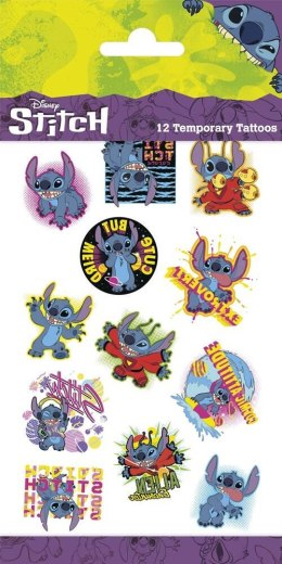 Tatuaże zmywalne Lilo i Stich, Stitch 12szt. Marka niezdefiniowana