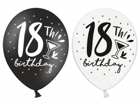 Balony 50szt. URODZINY 30cm ''18'' | SB14P-246-000 Balony 50szt. URODZINY 30cm ''18'' | SB14P-246-000