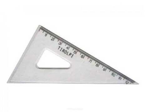 Ekierka mała 20szt. skala 60 /13cm Ekierka mała 20szt. skala 60 /13cm
