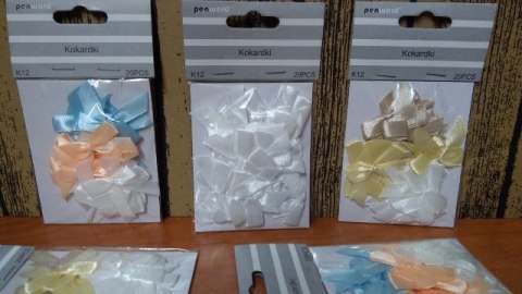 Kokardki ozdobne 20szt. mix | K12 Kokardki ozdobne 20szt. mix | K12