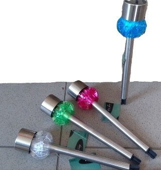 Lampka ogrodowa led na baterie kolor BS-21458 Lampka ogrodowa led na baterie kolor BS-21458