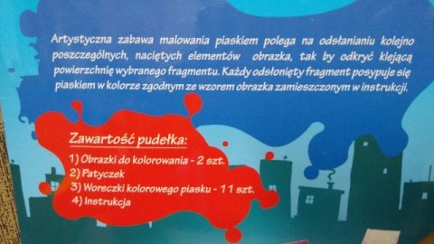 Piaskowe malowanki POLICJA/POGOTOWIE Piaskowe malowanki POLICJA/POGOTOWIE
