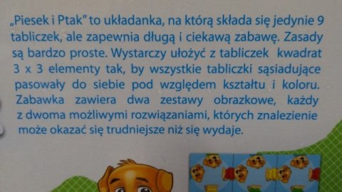 Puzzle i łamigłówki PIESEK I PTAK Puzzle i łamigłówki PIESEK I PTAK