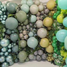 Balony lateksowe Kalisan Retro Olive, zielony, 45cm, 25 szt. Kalisan