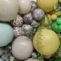 Balony lateksowe Retro Olive, zielony 13 cm, 100 szt. Kalisan