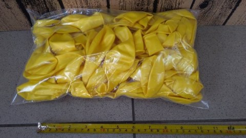Balony 100szt. żółte METALICZNE fi-27 Balony 100szt. żółte METALICZNE fi-27