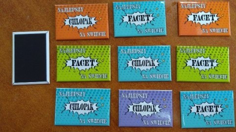 Magnes 10szt CHŁOPAK / FACET Magnes 10szt CHŁOPAK / FACET