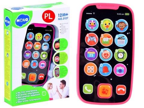 Pierwszy TELEFON dla dziecka na baterie RÓŻOWY | ZA2831 Pierwszy TELEFON dla dziecka na baterie RÓŻOWY | ZA2831