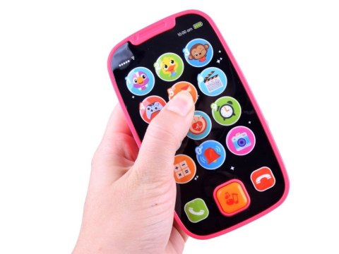 Pierwszy TELEFON dla dziecka na baterie RÓŻOWY | ZA2831 Pierwszy TELEFON dla dziecka na baterie RÓŻOWY | ZA2831