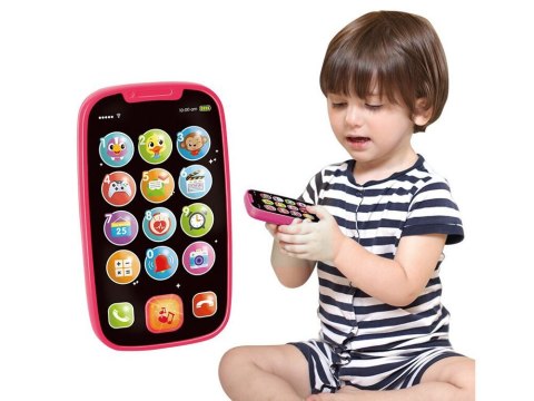 Pierwszy TELEFON dla dziecka na baterie RÓŻOWY | ZA2831 Pierwszy TELEFON dla dziecka na baterie RÓŻOWY | ZA2831