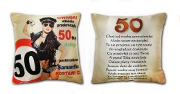 Poduszka - Koleżanko! Solenizantko właśnie przekroczyłaś 50 - S6