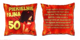Poduszka - Koleżanko! Solenizantko właśnie przekroczyłaś 50 - S6