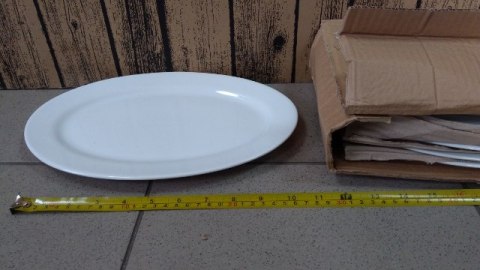 Półmisek 6szt biała porcelana 20x30,5cm Półmisek 6szt biała porcelana 20x30,5cm