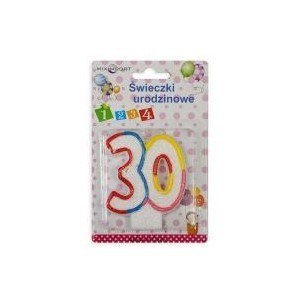 Świeczka urodzinowa ''30'' | ŚW-289K Świeczka urodzinowa ''30'' | ŚW-289K