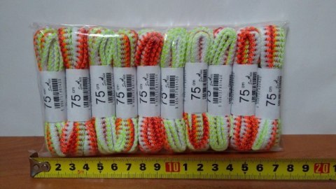 Sznurowadła 10par WIELOKOLOROWE 75cm Sznurowadła 10par WIELOKOLOROWE 75cm