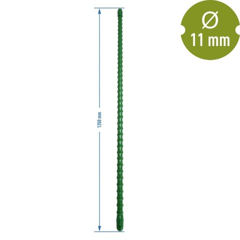 Tyczka 10szt. stalowa powlekana 125cm | 720112 Tyczka 10szt. stalowa powlekana 125cm | 720112