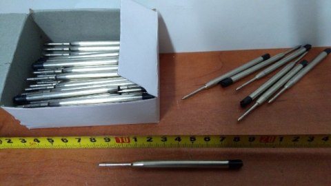 Wkład do długopisu metalowy typu ZENITH 50szt CZARNY Wkład do długopisu metalowy typu ZENITH 50szt CZARNY
