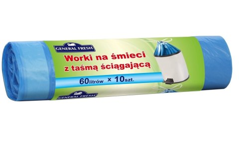 Worki na śmieci z taśmą ściągającą 60l A'10 Worki na śmieci z taśmą ściągającą 60l A'10