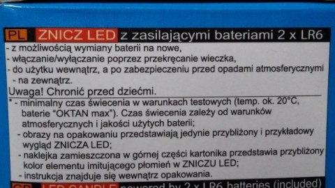 Znicz 12szt. ledowy SUBITO COMET czerwony + 2 X R14 Znicz 12szt. ledowy SUBITO COMET czerwony + 2 X R14