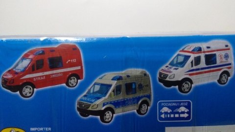 Auto metalowe mini van POLICJA Auto metalowe mini van POLICJA