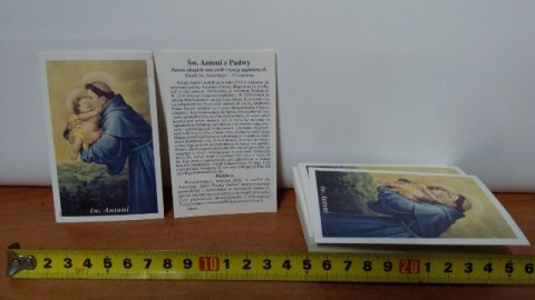 Obrazek 100szt ŚW.ANTONI 6,5x10cm Obrazek 100szt ŚW.ANTONI 6,5x10cm