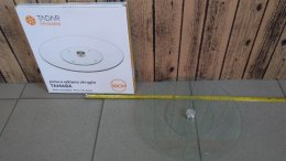 Patera szklana okrągła obrotowa 30cm TAMARA