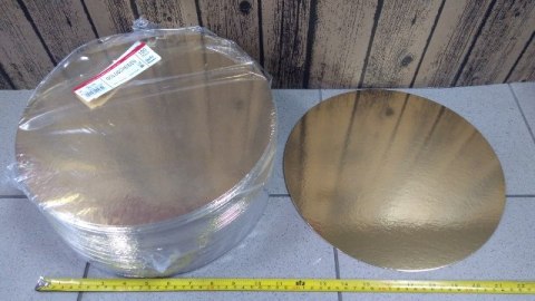 Podkład złoty 100szt. okrągły 30cm | 92-88 Podkład złoty 100szt. okrągły 30cm | 92-88