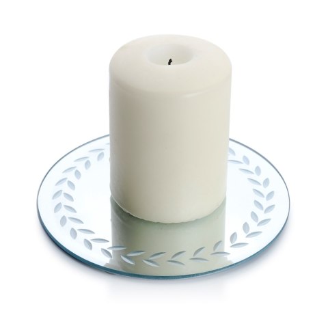 Podstawka szklana 6szt. lusterko fi-15cm Podstawka szklana 6szt. lusterko fi-15cm