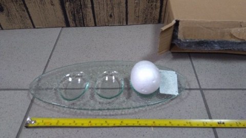 Półmisek szklany do jajek 6szt. na 3 jajka 28cm | BOZ3681 Półmisek szklany do jajek 6szt. na 3 jajka 28cm | BOZ3681
