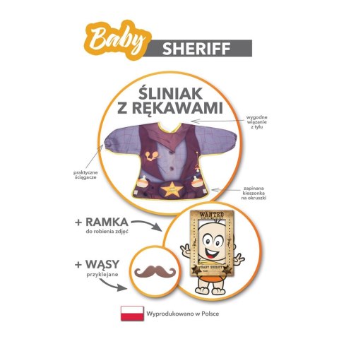 Baby Sheriff - Śliniak z rękawami Baby Sheriff - Śliniak z rękawami