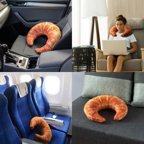 Grzejący Croissant Gigantyczny Rogal na Walentynki Grzejący Croissant Gigantyczny Rogal na Walentynki
