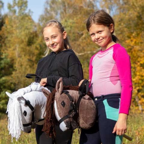 Skippi hobby horse z kantarem brązowy koń A3 duży Skippi hobby horse z kantarem brązowy koń A3 duży