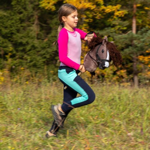 Skippi hobby horse z kantarem brązowy koń A3 duży Skippi hobby horse z kantarem brązowy koń A3 duży