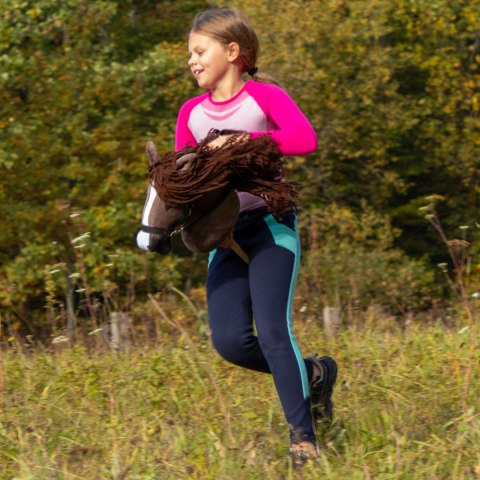 Skippi hobby horse z kantarem brązowy koń A3 duży Skippi hobby horse z kantarem brązowy koń A3 duży