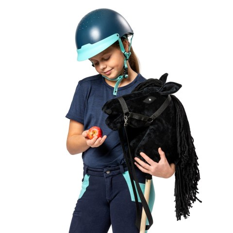 Skippi hobby horse z kantarem czarny koń A3 duży Skippi hobby horse z kantarem czarny koń A3 duży